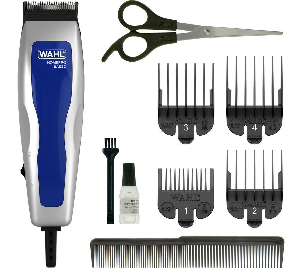 Wahl Homepro Basic Hair Clipper Kit - Silver & Blue, Blue,Silver/Grey