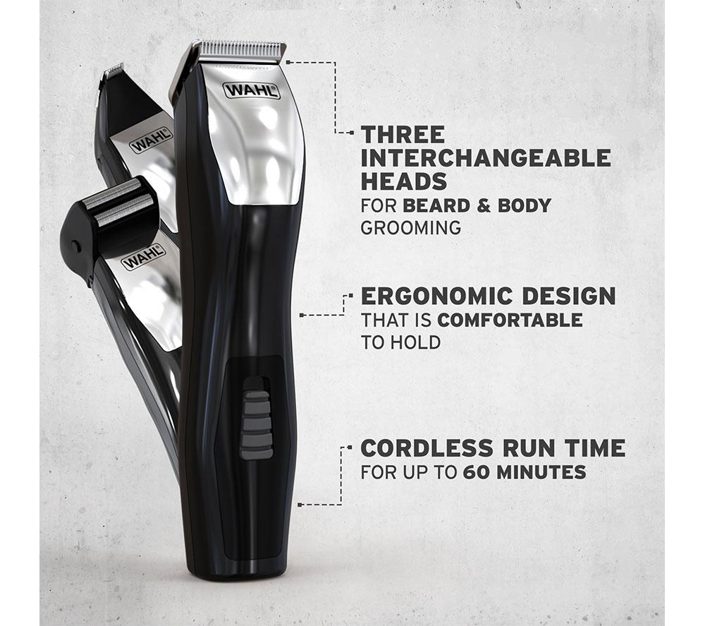 WAHL Groomsman 8-in-1 Trimmer - Black & Silver image number 2 of 5