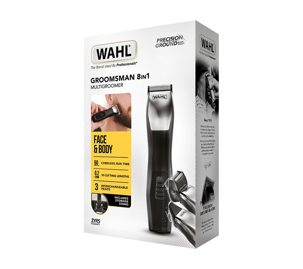 WAHL Groomsman 8-in-1 Trimmer - Black & Silver image number 5 of 5