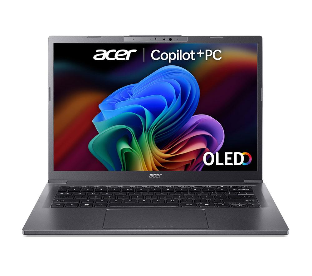 ACER Aspire 14 AI OLED 14" Laptop, Copilot+ PC - Intel Core Ultra 7, 512 GB SSD, Grey