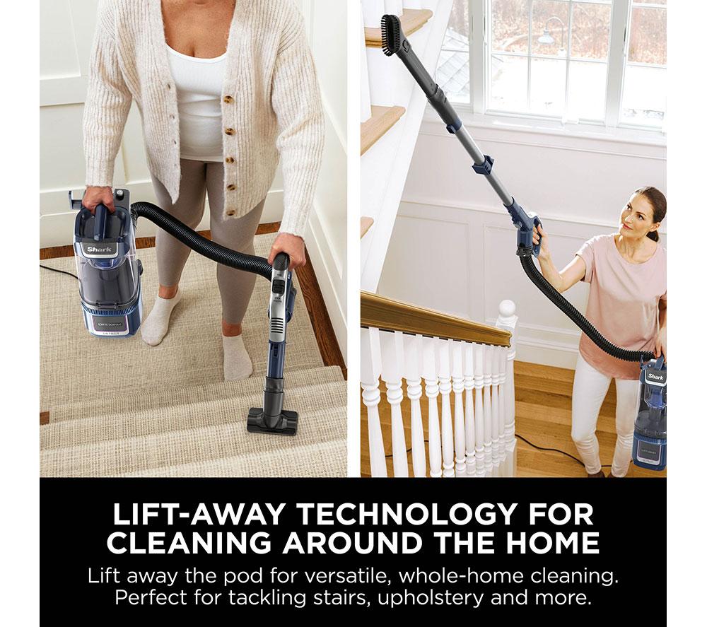 SHARK Detect Lift-Away XL Anti Hair Wrap Plus Pet Expert LA790UKT Upright Bagless Vacuum Cleaner - Deep Navy & Silver image number 7 of 13