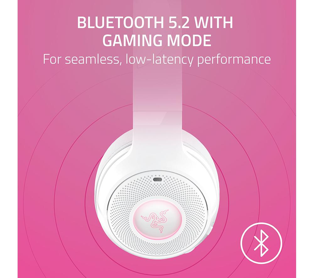 RAZER Kraken Kitty V2 BT Wireless Gaming Headset - White image number 3 of 10