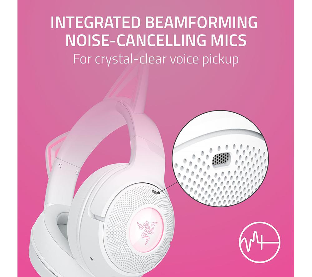 RAZER Kraken Kitty V2 BT Wireless Gaming Headset - White image number 5 of 10
