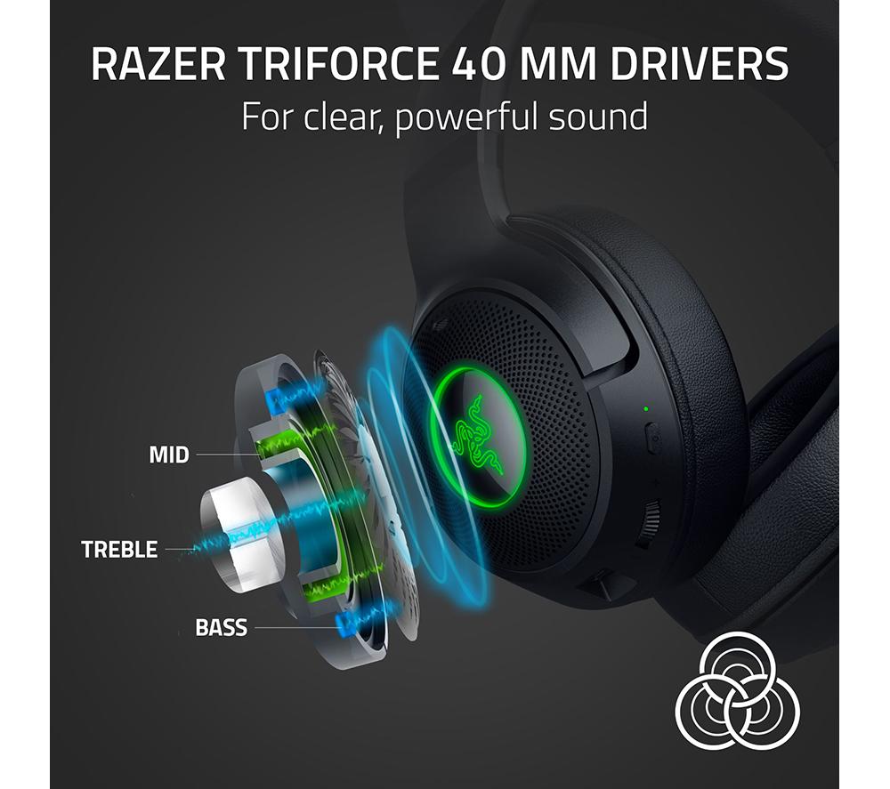 RAZER Kraken Kitty V2 BT Wireless Gaming Headset - Black image number 4 of 10