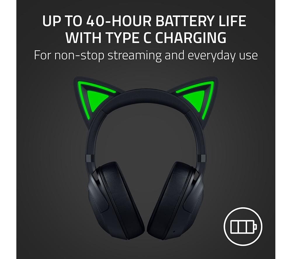 RAZER Kraken Kitty V2 BT Wireless Gaming Headset - Black image number 7 of 10