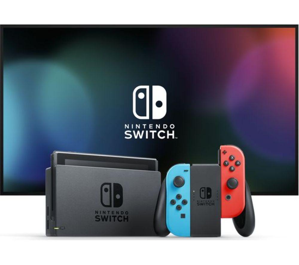NINTENDO Refurbished Switch - Neon Red & Blue (Excellent Condition) image number 4 of 24