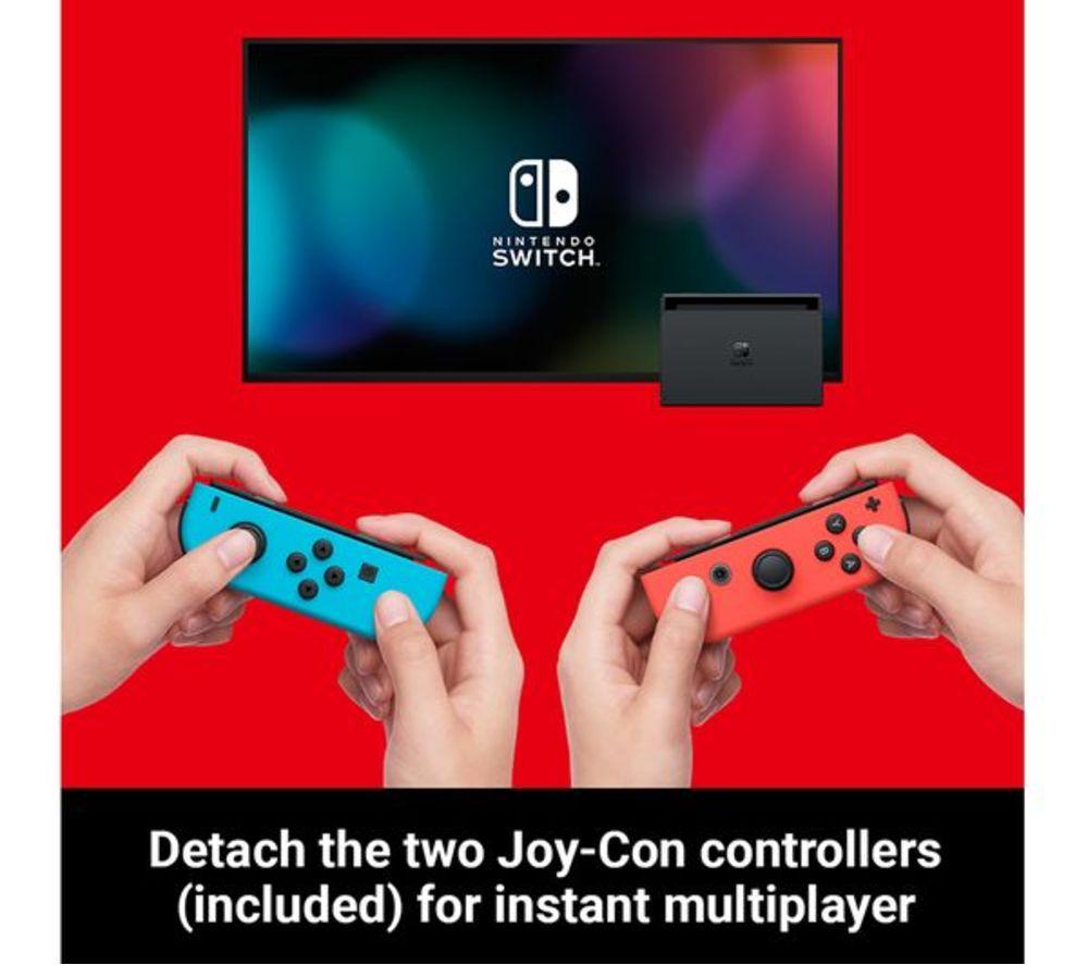 NINTENDO Refurbished Switch - Neon Red & Blue (Excellent Condition) image number 21 of 24