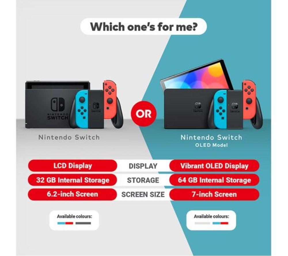 NINTENDO Refurbished Switch - Neon Red & Blue (Excellent Condition) image number 23 of 24