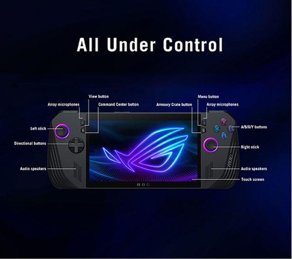 ASUS Refurbished ROG Ally X Handheld Gaming Console - AMD Ryzen Z1 Extreme, 1 TB SSD (Excellent Condition) image number 16 of 21