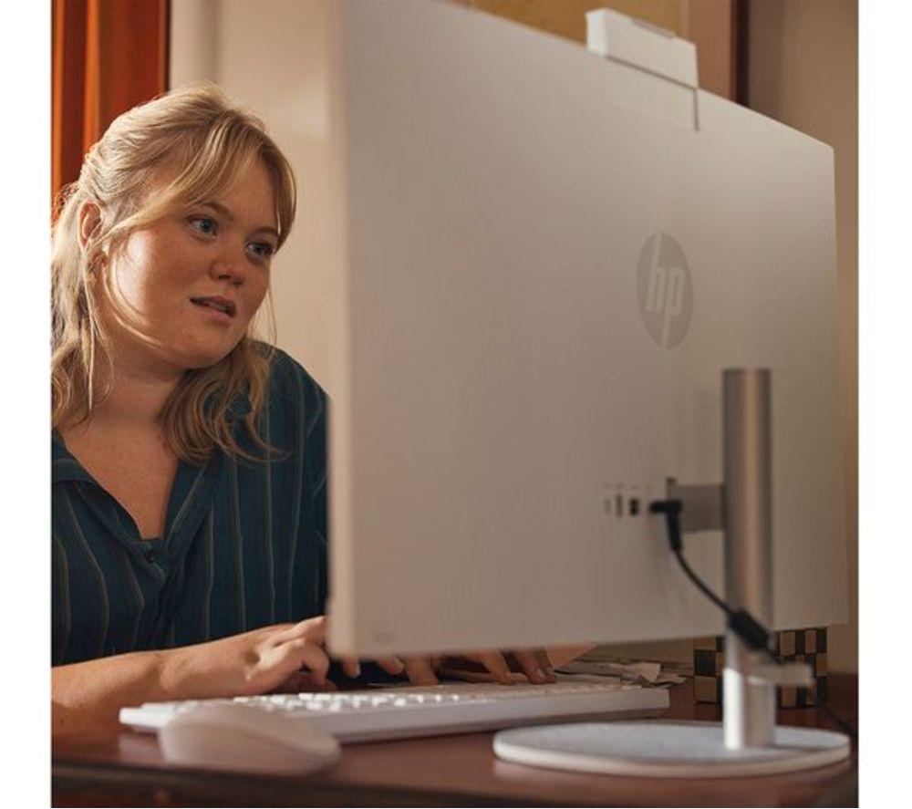 HP Pavilion 27-cr1006na 27" Refurbished All-in-One PC - Intel&reg; Core&trade; Ultra 7, 1 TB SSD, White (Very Good Condition) image number 10 of 15