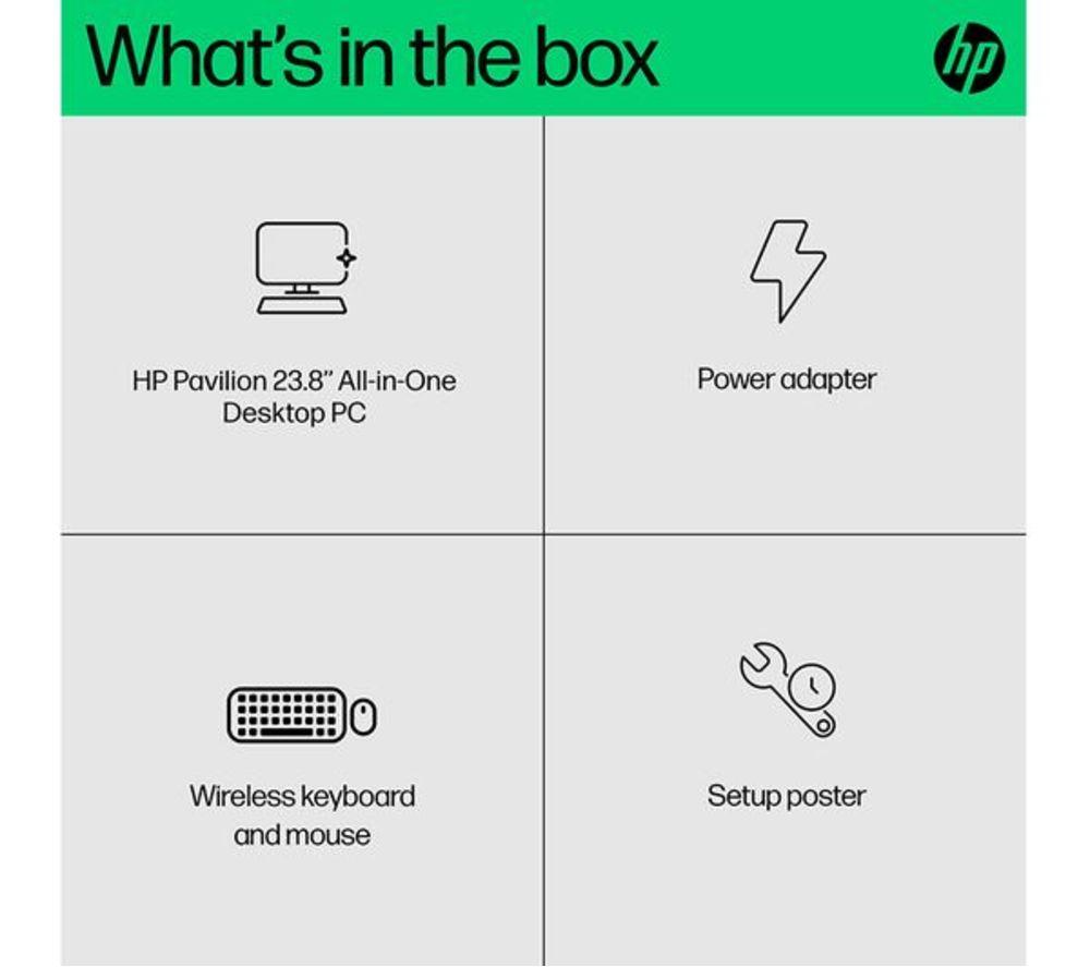 HP Pavilion 24-cr1007na 23.8" Refurbished All-in-One PC - Intel&reg; Core&trade; Ultra 5, 1 TB SSD, White (Very Good Condition) image number 2 of 15
