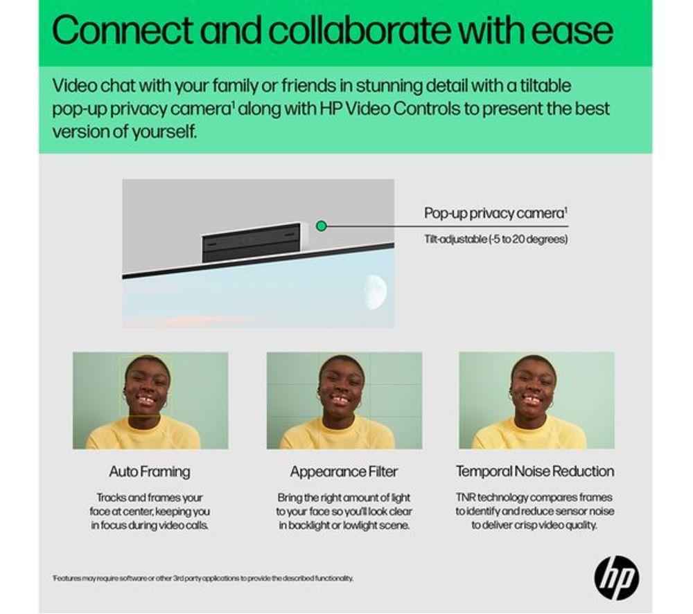 HP Pavilion 24-cr1007na 23.8" Refurbished All-in-One PC - Intel&reg; Core&trade; Ultra 5, 1 TB SSD, White (Very Good Condition) image number 8 of 15