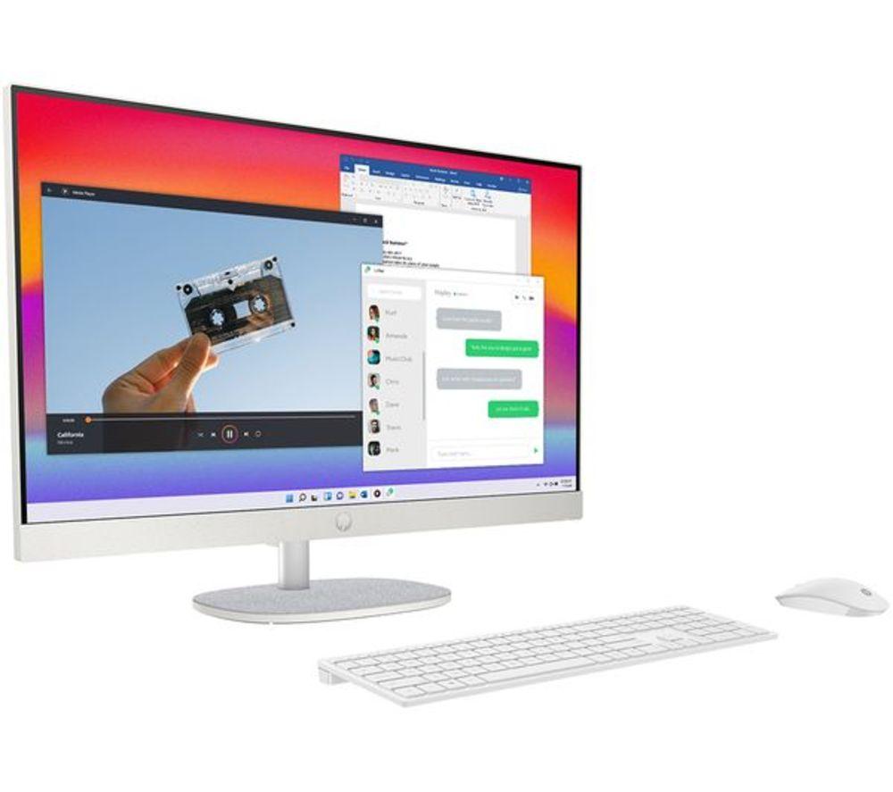 HP Pavilion 24-cr1007na 23.8" Refurbished All-in-One PC - Intel&reg; Core&trade; Ultra 5, 1 TB SSD, White (Very Good Condition) image number 15 of 15