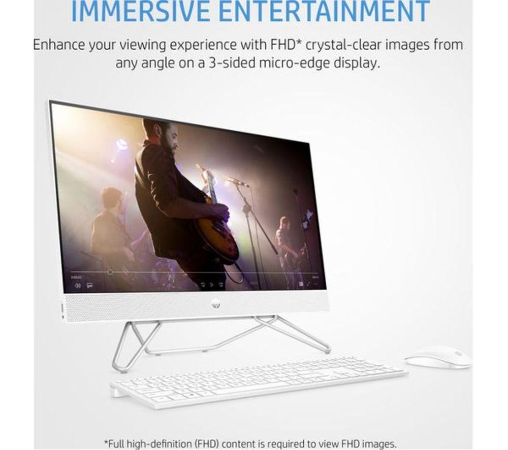 HP 24-cb1002na 23.8" Refurbished All-in-One PC - Intel&reg; Core&trade; i5, 512 GB SSD, White (Excellent Condition) image number 6 of 10