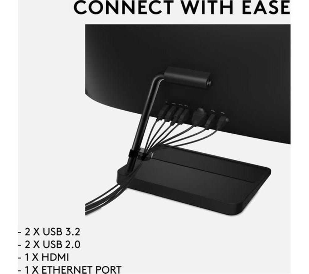 LENOVO IdeaCentre AIO 3 27" Refurbished All-in-One PC - Ryzen 7, 1 TB SSD, Black, (Very Good Condition) image number 4 of 4