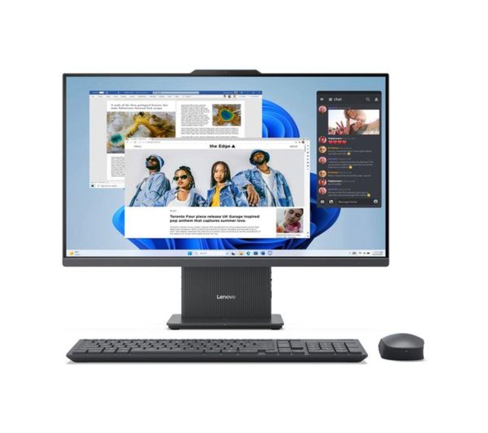 Lenovo Ideacentre Aio 27" Refurbished All-In-One Pc - Intel®Core I3, 512 Gb Ssd, Grey (Excellent Condition), Silver/Grey