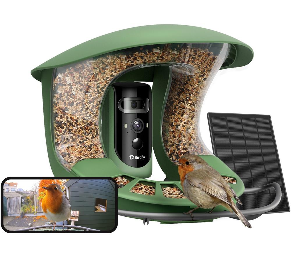 BIRDFY Feeder 2 Pro Smart Camera Bird Feeder with Solar Panel - Green