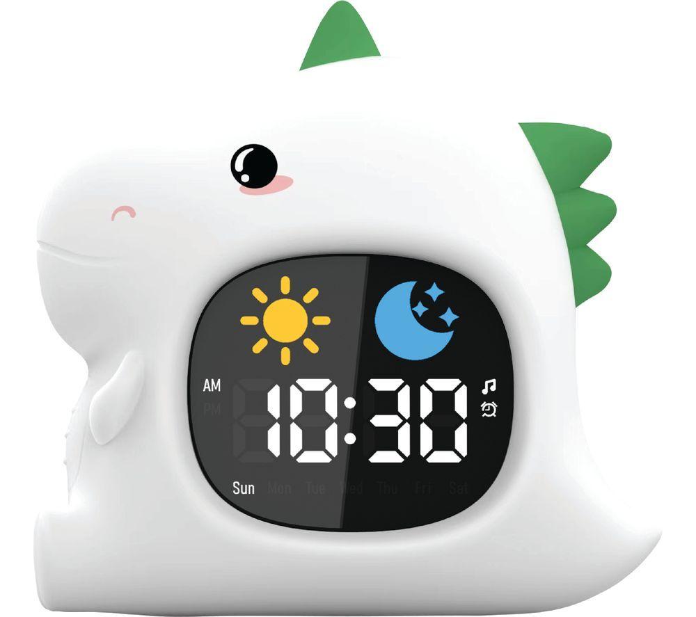 GROOV-E Cutties LED Night Light with Sleep Training Alarm - Dinosaur