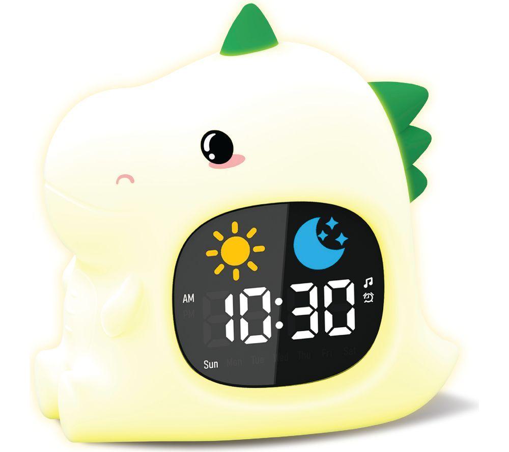 GROOV-E Cutties LED Night Light with Sleep Training Alarm - Dinosaur image number 2 of 4