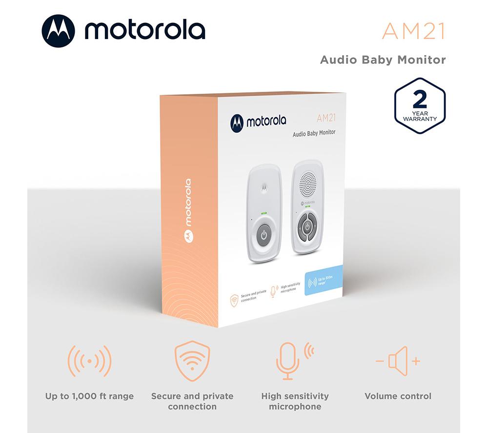 MOTOROLA AM21 Audio Baby Monitor - White image number 2 of 7