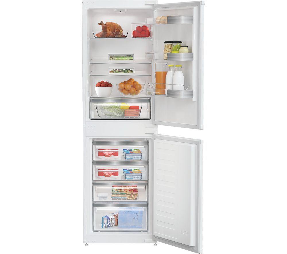 HOTPOINT No Frost HPKH 1262B4 UK Integrated 50/50 Fridge Freezer – Sliding Hinge, White