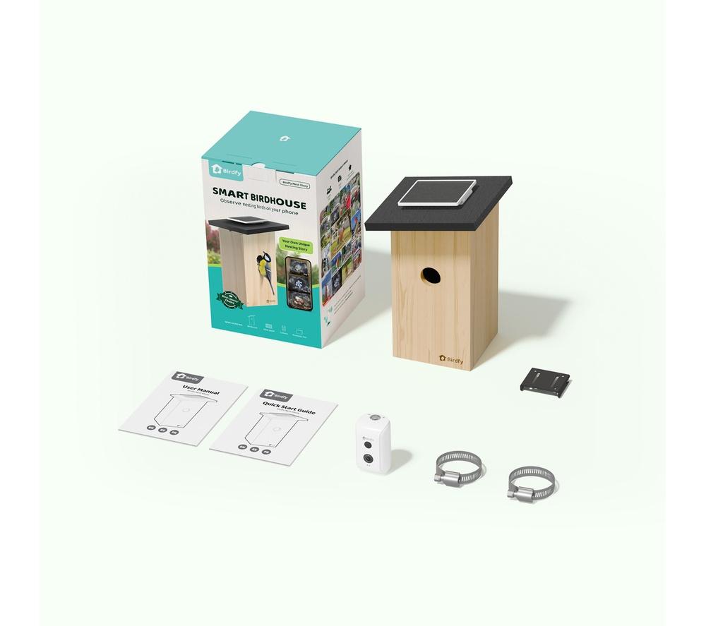 BIRDFY Ebony Lite Smart Bird House with Camera and Solar Panel image number 15 of 15