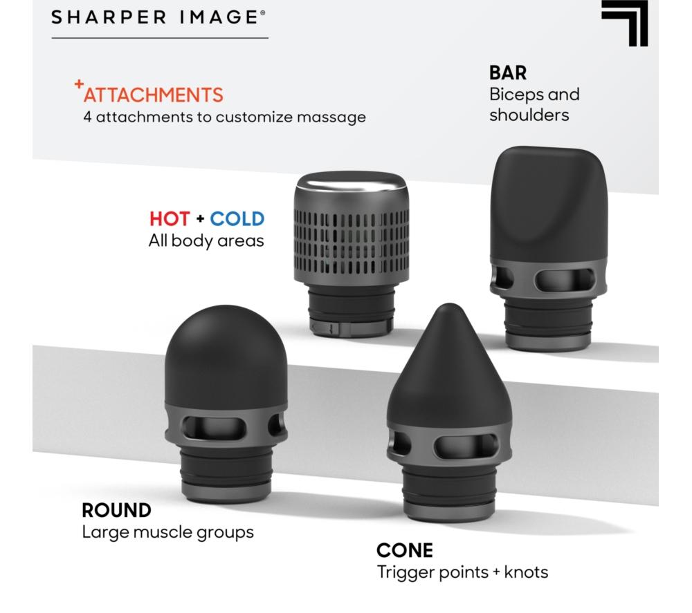SHARPER IMAGE Powerboost Pro Plus Hot and Cold Massager - Black image number 2 of 7