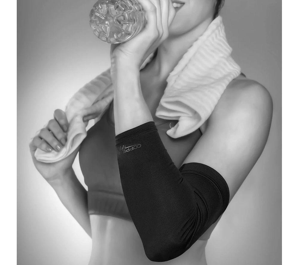 COPPER FIT Freedom Elbow Compression Sleeve - Large, Black image number 2 of 5