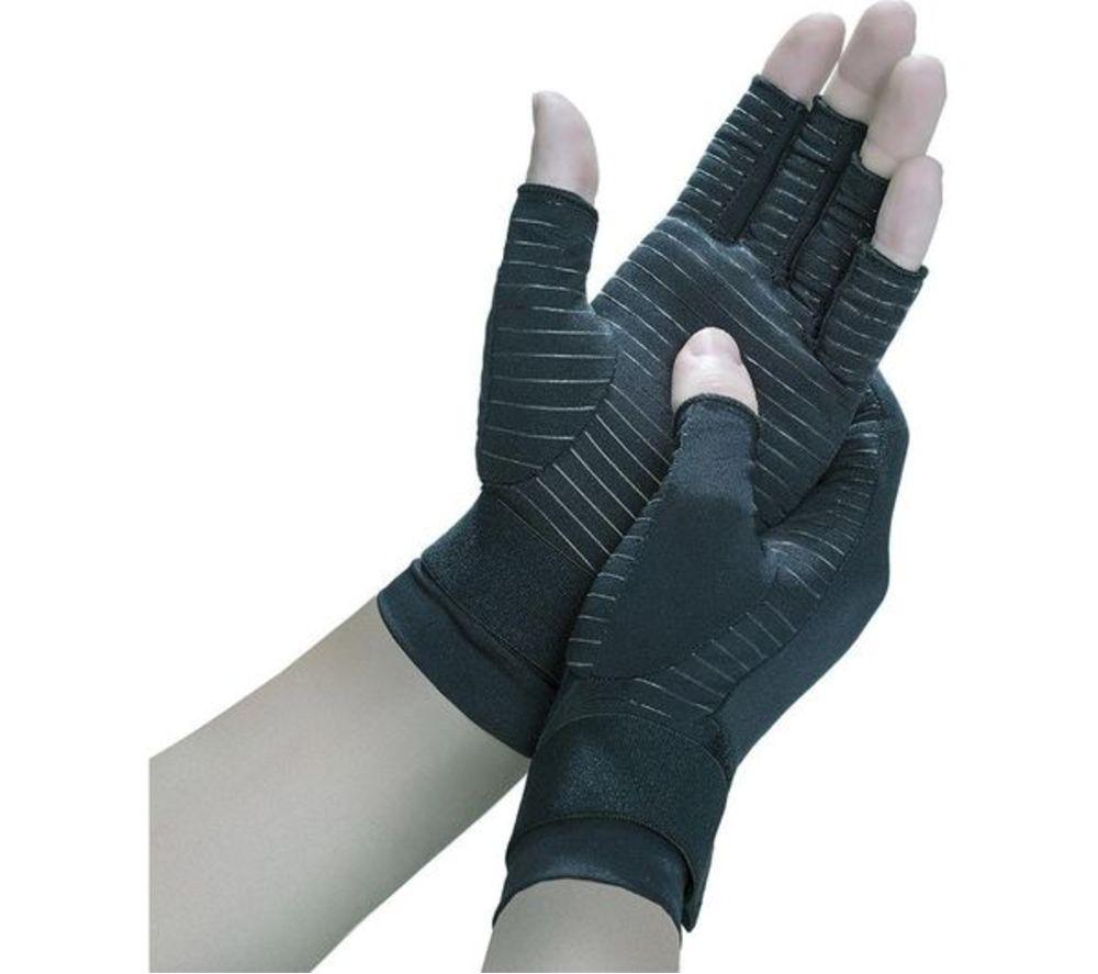 COPPER FIT Hand Compression Gloves - Large / Extra Large, Black image number 4 of 6