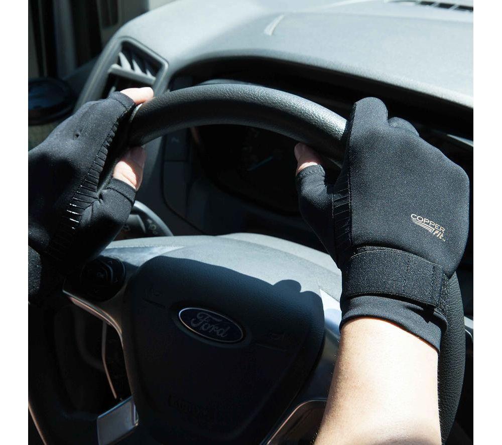 COPPER FIT Hand Relief Compression Gloves - Small / Medium, Black image number 11 of 11