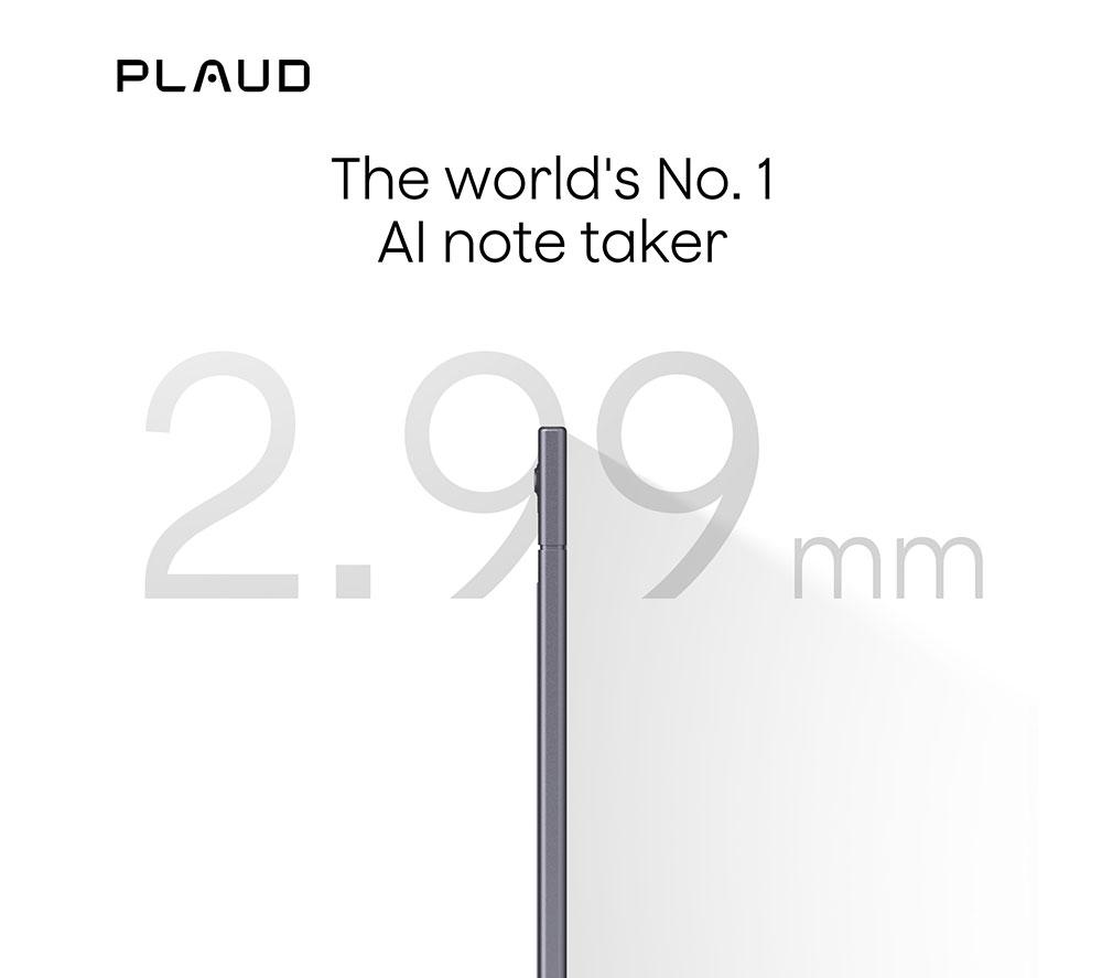 PLAUD Note AI Voice Recorder with Case - 64GB, Black image number 2 of 11