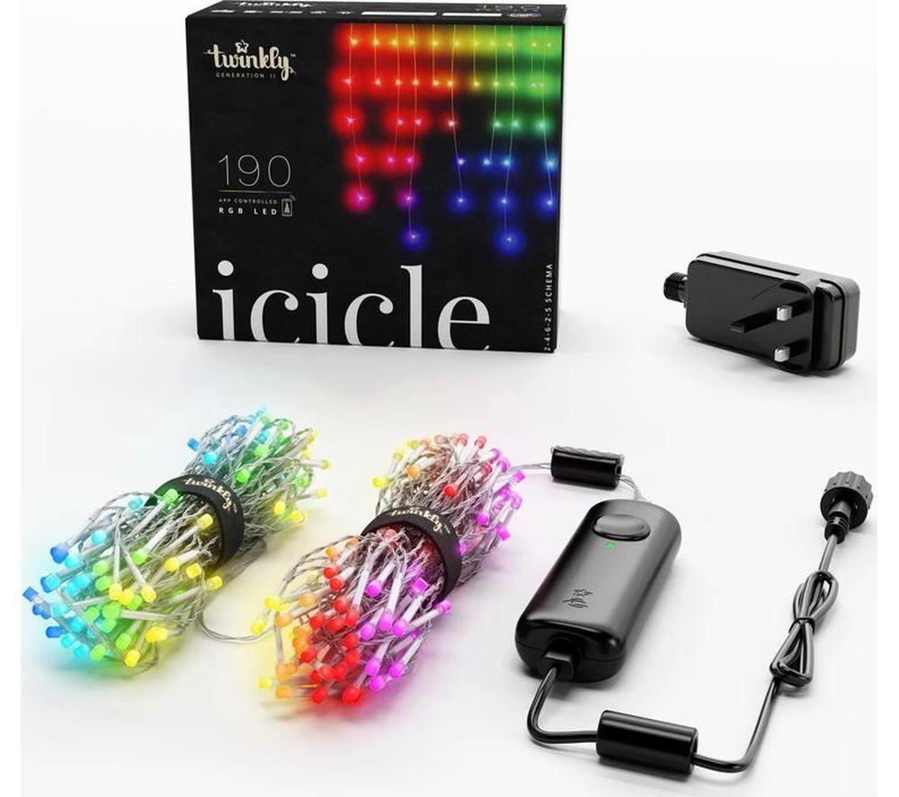Twinkly Icicle Smart Led Light String - 190 Leds
