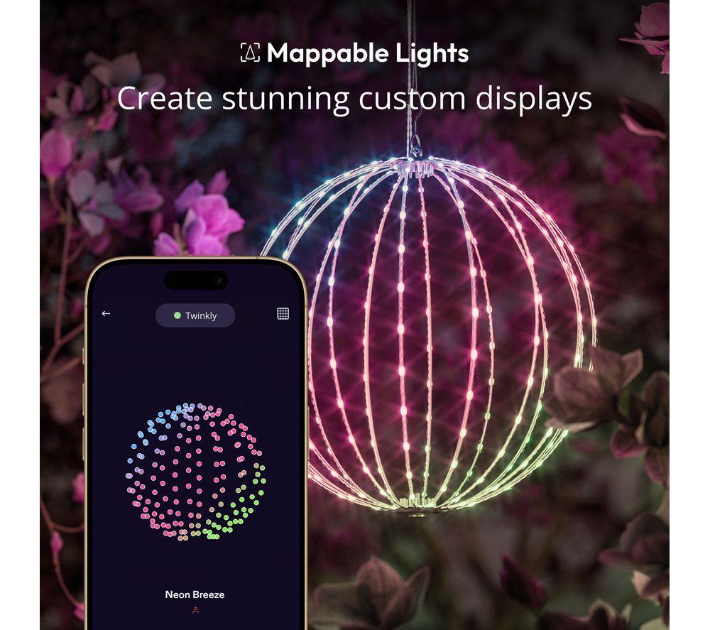 TWINKLY TW3DB210SPP-TUK Sphere Smart LED light - 200 LEDs image number 8 of 9