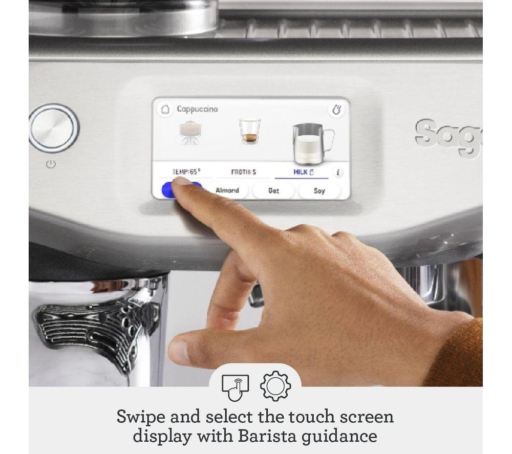 SAGE the Barista Touch Impress SES882 Bean to Cup Coffee Machine - Stainless Steel image number 5 of 8