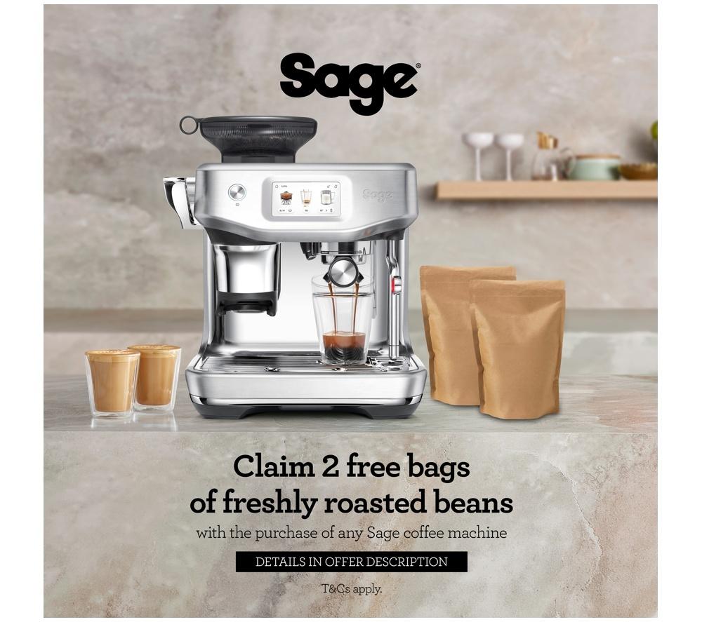 SAGE the Barista Touch Impress SES882 Bean to Cup Coffee Machine - Stainless Steel image number 7 of 8