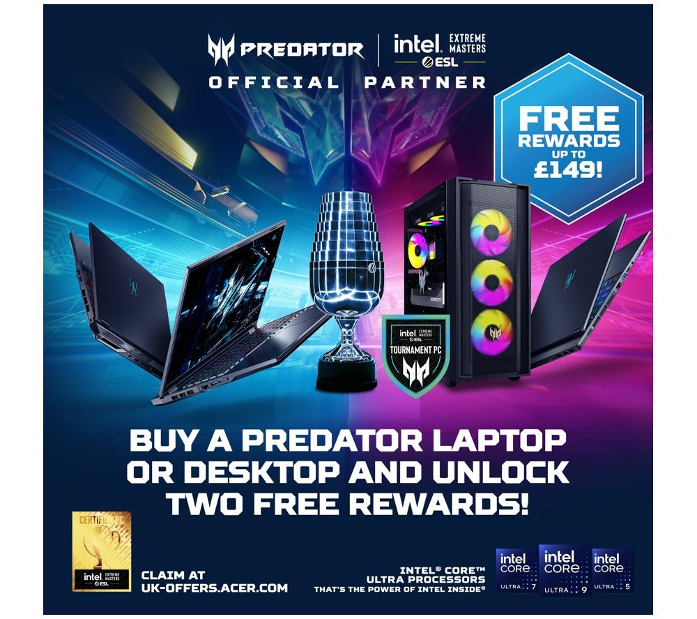 ACER Predator Helios Neo 16 AI 16" Gaming Laptop - Intel&reg; Core&trade; Ultra 9, RTX 5070 Ti, 1 TB SSD image number 2 of 14