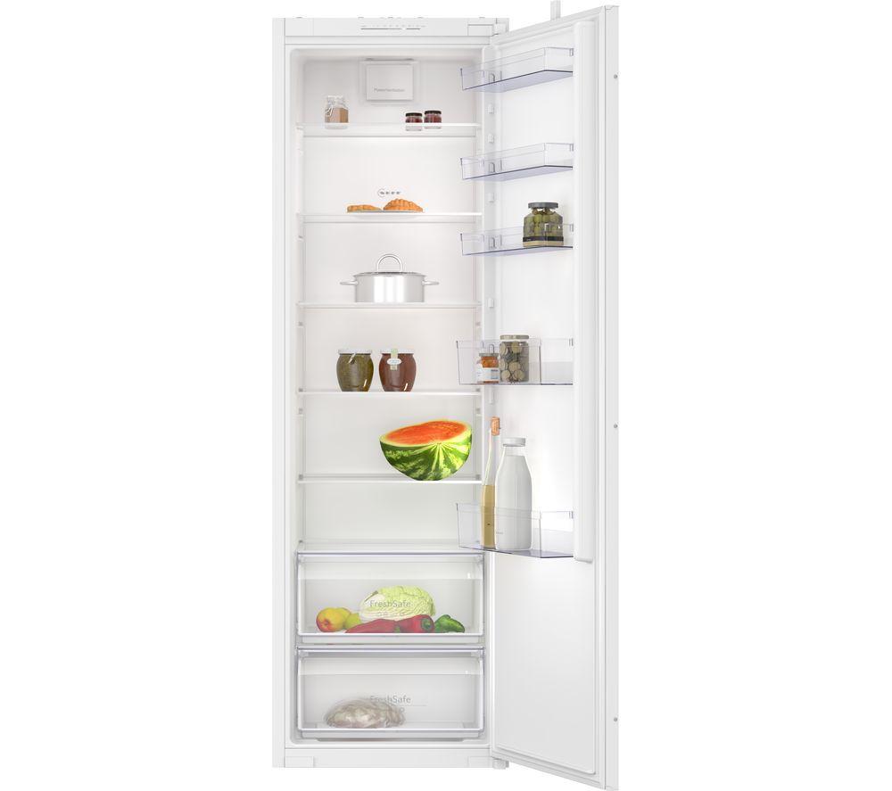 NEFF N30 KI1811SE0G Integrated Tall Fridge – Sliding Hinge, White