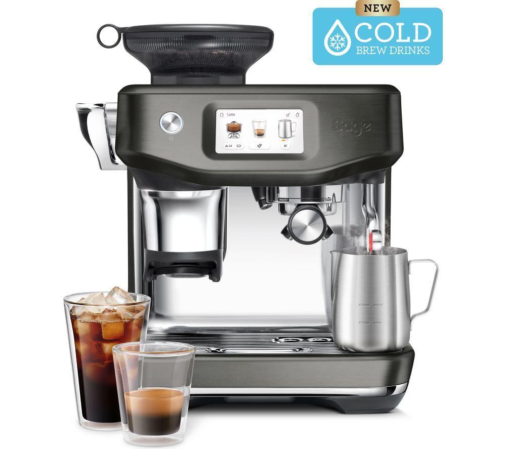SAGE the Barista Touch Impress SES882 Bean to Cup Coffee Machine - Black & Stainless Steel image number 2 of 7