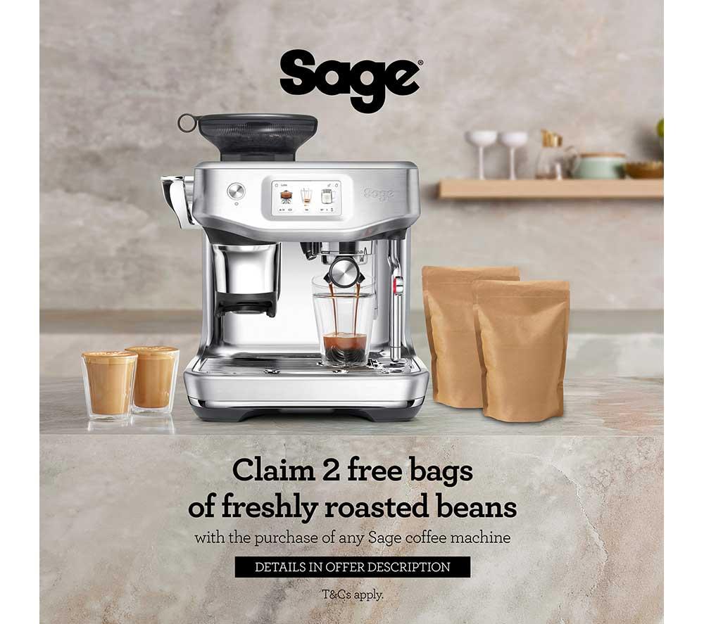 SAGE the Barista Touch Impress SES882 Bean to Cup Coffee Machine - Black & Stainless Steel image number 3 of 7