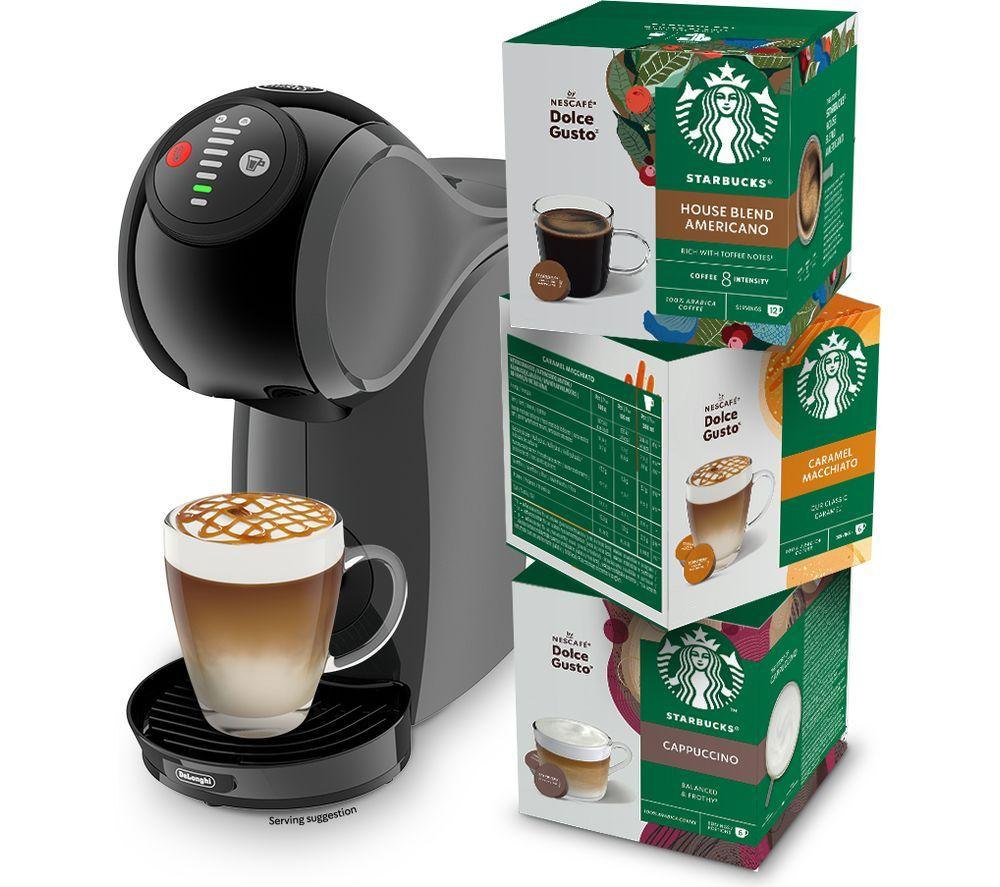 DOLCE GUSTO by De&rsquo;Longhi Genio S EDG226.AF Automatic Coffee Machine & Starbucks Flavoured Coffee Bundle &ndash; Anthracite image number 4 of 5