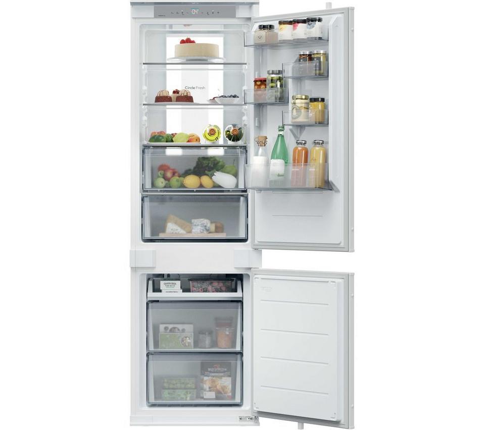 HOOVER HONBQT5518DK Integrated Smart 70/30 Fridge Freezer - Sliding Hinge
