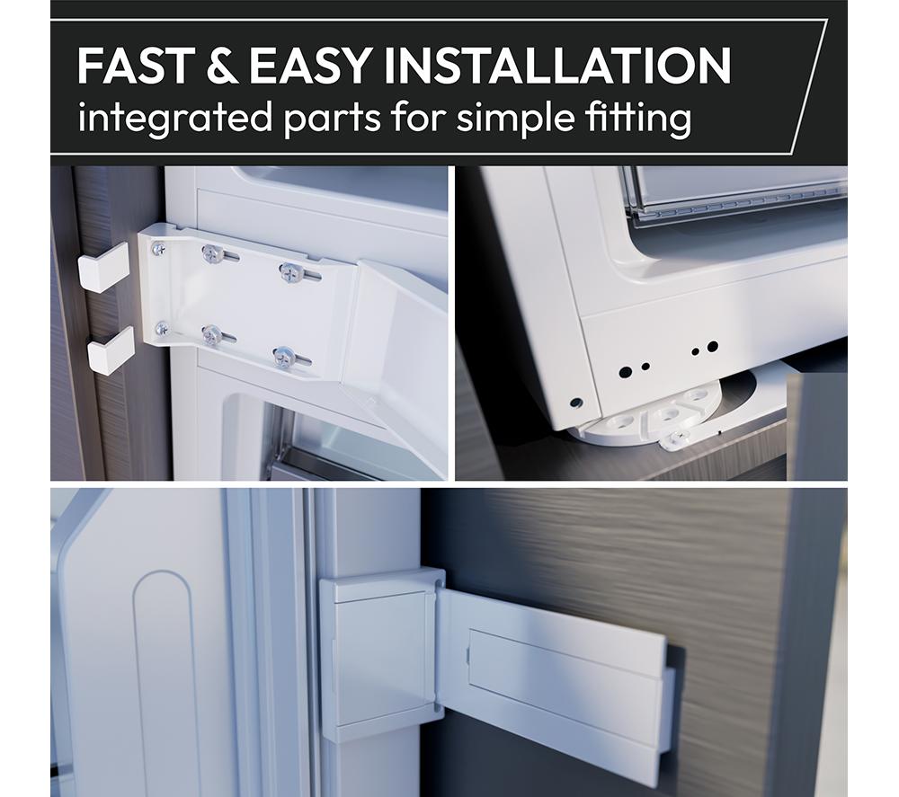 HOOVER HONBQT3518EK Integrated Smart 70/30 Fridge Freezer - Sliding Hinge image number 19 of 20