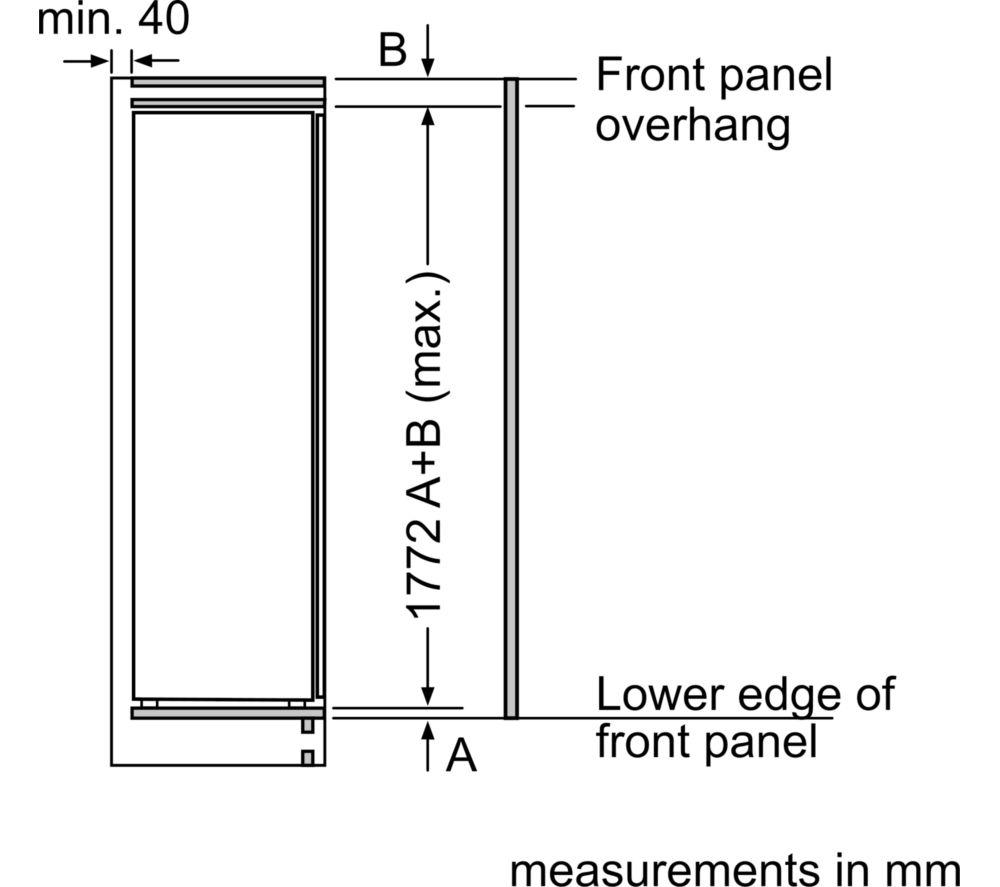 NEFF N50 KI1812FE0G Integrated Tall Fridge - Fixed Hinge image number 9 of 11