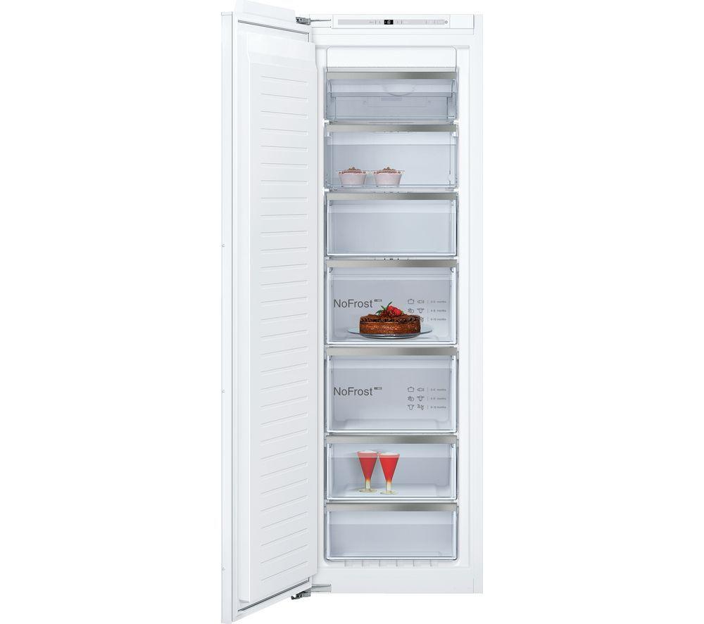 NEFF N90 GI7815CE0G Integrated Tall Freezer – Sliding Hinge, White