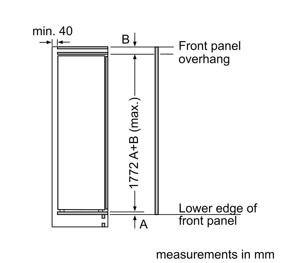 NEFF N90 GI7815CE0G Integrated Tall Freezer - Fixed Hinge image number 11 of 17