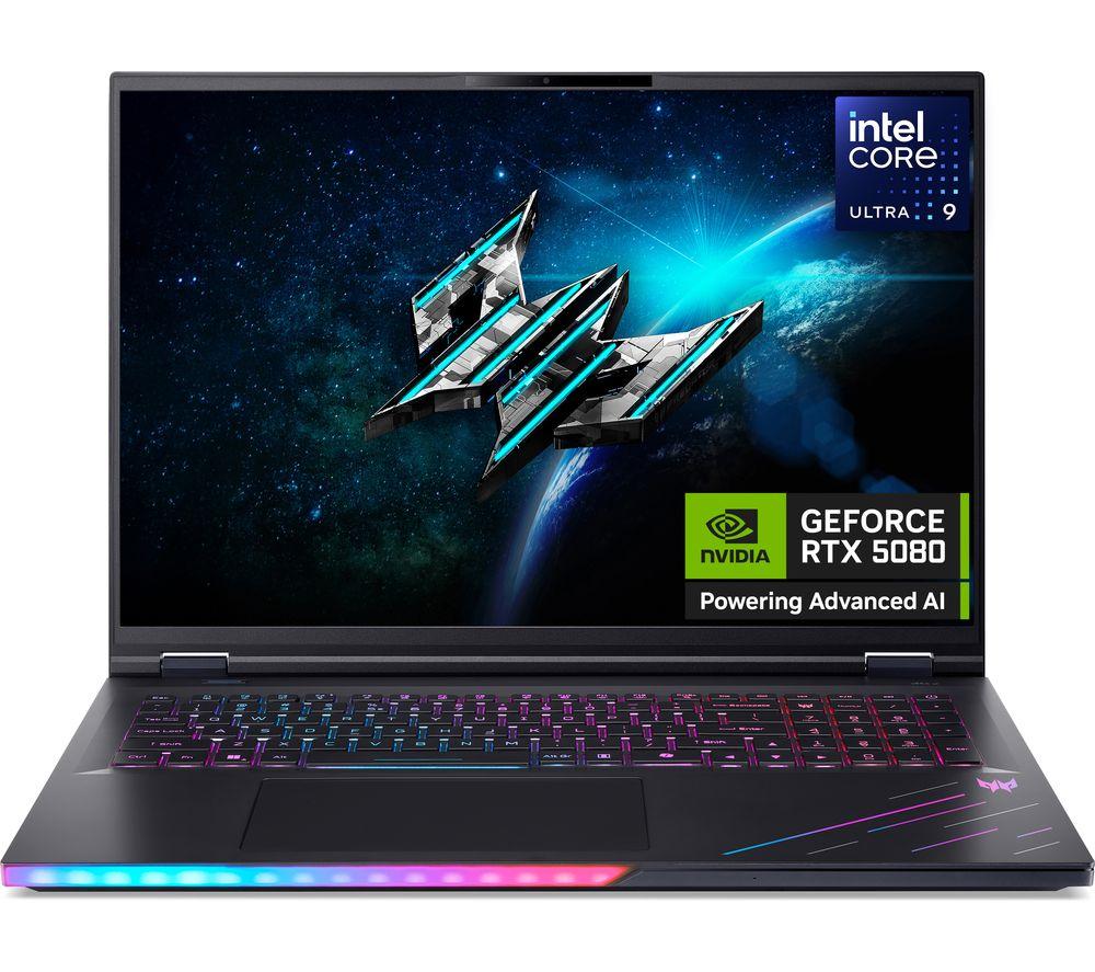 ACER Predator Helios 18 AI 18" Gaming Laptop - Intel Core Ultra 9, RTX 5080, 2 TB SSD