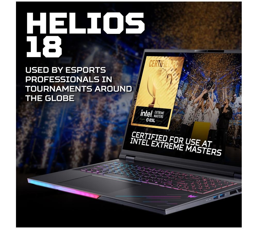 ACER Predator Helios 18 AI 18" Gaming Laptop - Intel&reg; Core&trade; Ultra 9, RTX 5080, 2 TB SSD image number 3 of 17