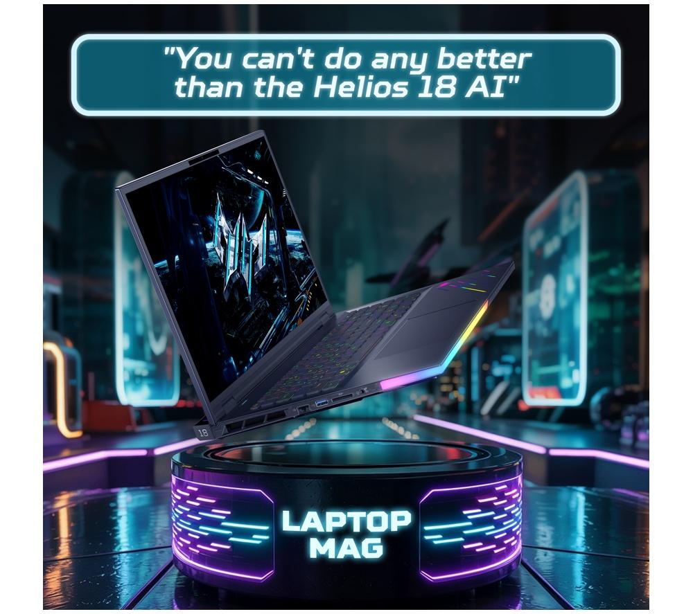ACER Predator Helios 18 AI 18" Gaming Laptop - Intel&reg; Core&trade; Ultra 9, RTX 5080, 2 TB SSD image number 4 of 17