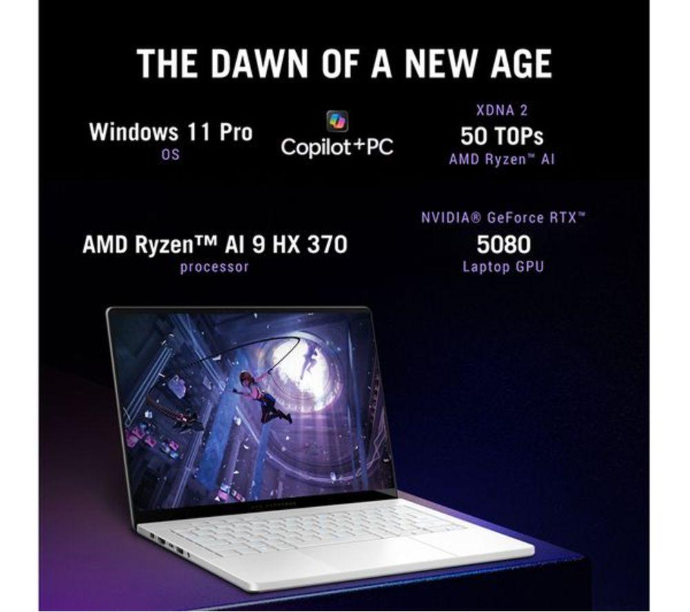 ASUS ROG Zephyrus G14 14" Refurbished Gaming Laptop - AMD Ryzen AI 9, RTX 5080, 2 TB SSD (Excellent Condition) image number 10 of 19