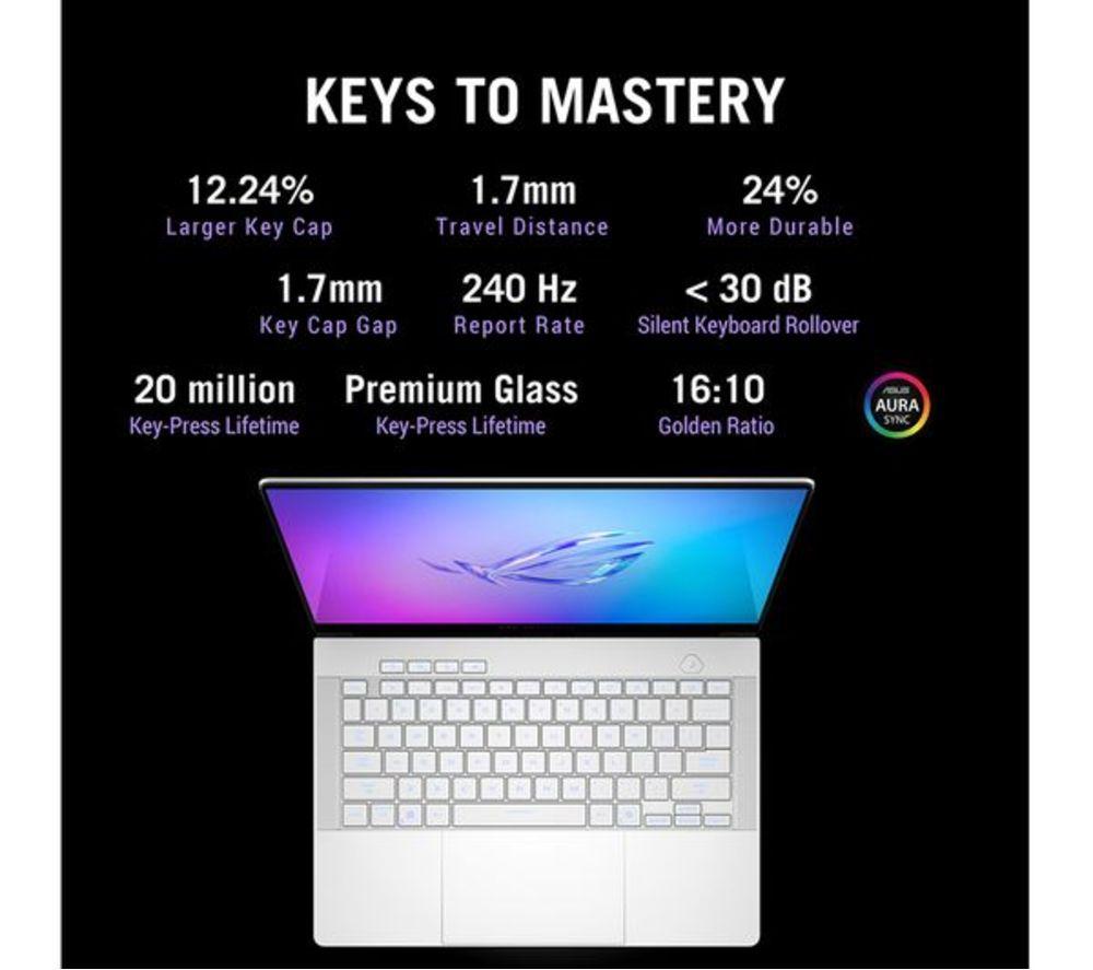 ASUS ROG Zephyrus G14 14" Refurbished Gaming Laptop - AMD Ryzen AI 9, RTX 5080, 2 TB SSD (Excellent Condition) image number 13 of 19